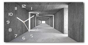 Skleněné hodiny na stěnu tiché Betonový tunel pl_zsp_60x30_f_73367796