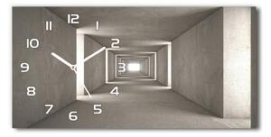 Skleněné hodiny na stěnu tiché Betonový tunel pl_zsp_60x30_f_73368575