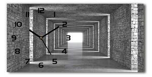 Skleněné hodiny na stěnu tiché Tunel z cihel pl_zsp_60x30_f_73368031