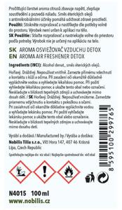 Nobilis Tilia Aroma osvěžovač vzduchu Detox 100 ml