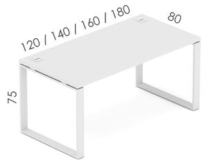 Kancelářský stůl EPIC, 120cm, kovová podnož O (Kancelářský stůl EPIC, 120cm, kovová podnož O)