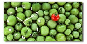 Skleněné hodiny na stěnu Zralé rajče pl_zsp_60x30_f_73698331