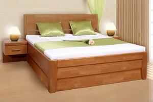 Zvýšená postel Concepta 2, s úložným prostorem, masiv buk