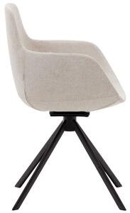 Béžová čalouněná otočná konferenční židle Kave Home Tissiana II