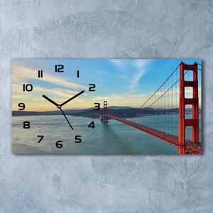 Skleněné hodiny na stěnu Most San Francisco pl_zsp_60x30_f_73939513