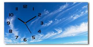 Skleněné hodiny na stěnu Modré nebe pl_zsp_60x30_f_73766463
