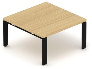 NABYTEK-DESIGNOVY.CZ - DESK0860U - Konferenční stolek EPIC, 80/120cm, ocelová podnož U, výška 54cm, dub/černá