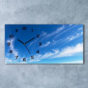 Skleněné hodiny na stěnu Modré nebe pl_zsp_60x30_f_73766463