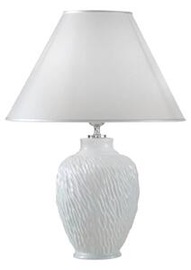 Stolní lampa Chiara z keramiky, v bílé, Ø 30 cm