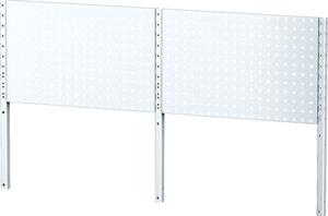 Nástavba na stůl MECHANIC II, děrovaný plech na nářadí, délka 1500 mm