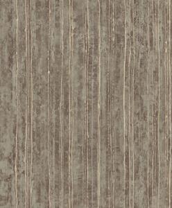 Luxusní šedo-hnědá vliesová tapeta na zeď s pruhy, 57724, Aurum II, Limonta