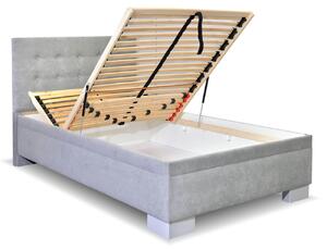 Čalouněná postel Laterna, s úložným prostorem, 120x200 cm