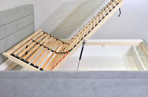 Čalouněná postel Fontana, s úložným prostorem, 140x200 cm