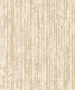 Luxusní béžová vliesová tapeta na zeď s pruhy, 57702, Aurum II, Limonta