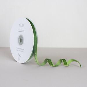 Sametová stuha 1 cm – Olive (10 m)
