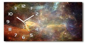 Moderní skleněné hodiny na stěnu Vesmír pl_zsp_60x30_f_75279379