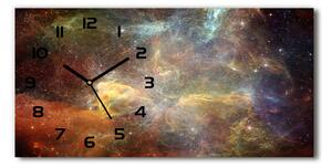 Moderní skleněné hodiny na stěnu Vesmír pl_zsp_60x30_f_75279379