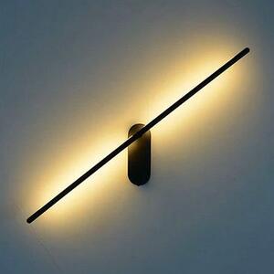 Toolight - LED nástěnná koupelnová lampa nad zrcadlo 92cm 12W 640lm APP372-1W, černá, OSW-09754