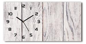 Skleněné hodiny na stěnu Dřevěná stěna pl_zsp_60x30_f_75817885