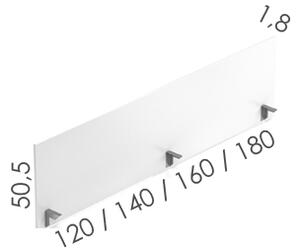 Dělící panel EPIC, paraván, délka 120cm (Paraván EPIC bez čalounění)