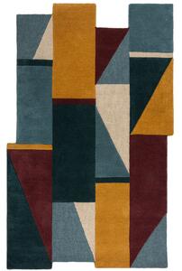 Flair Rugs, Ručně všívaný kusový koberec Abstract Shuffle Shaped Multi, 120x180, vícebarevná, chodba / předsíň