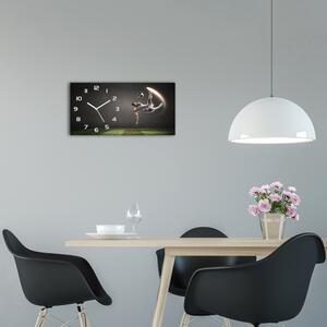 Moderní skleněné hodiny na stěnu Fotbalista pl_zsp_60x30_f_76194683