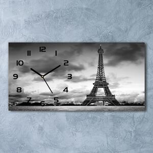 Skleněné hodiny na stěnu Eiffelova věž Paříž pl_zsp_60x30_f_76327213