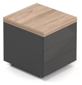 Kontejner SOLID, pojízdný se 3 zásuvkami, šířka 50cm, hlobka 60cm, výška 59cm (Kontejner SOLID, pojízdný se 3 zásuvkami, šířka 50cm, hlobka 60cm, výška 59cm)