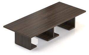 NABYTEK-DESIGNOVY.CZ - DLSK3201 - Manažerský konferenční stůl SOLID 320/400cm, s nohami ve tvaru L, jilm royal