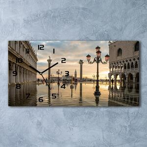 Skleněné hodiny na stěnu tiché Benátky Itálie pl_zsp_60x30_f_77398876