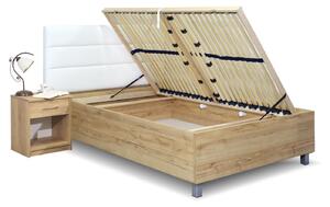 Čalouněná postel s úložným prostorem LA FUTURA, 120x200 cm