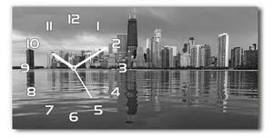 Moderní skleněné hodiny na stěnu Chicago pl_zsp_60x30_f_77638658