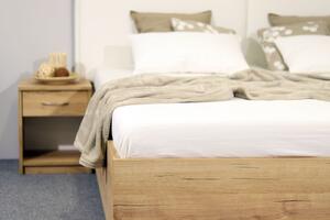 Čalouněná postel dvoulůžko s úložným prostorem LA FINESA