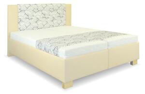 Zvýšená čalouněná postel s úložným prostorem Laura