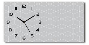 Skleněné hodiny na stěnu Geometrické pozadí pl_zsp_60x30_f_79094648