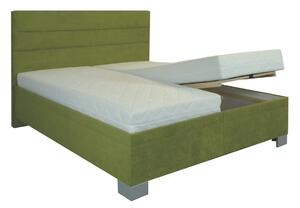 Zvýšená čalouněná postel s úložným prostorem Diana