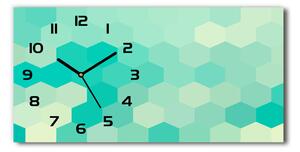 Skleněné hodiny na stěnu Geometrické pozadí pl_zsp_60x30_f_79451289