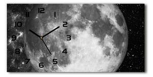 Moderní skleněné hodiny na stěnu Měsíc pl_zsp_60x30_f_79513509