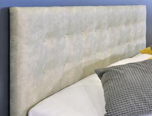 Zvýšená čalouněná postel Laterna, s úložným prostorem