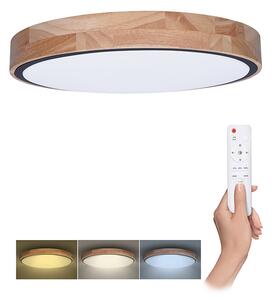 Dřevěné LED stropní svítidlo kulaté 400mm 2448W CCT s DO - Solight - LED lustry a svítidla > LED stropní svítidla