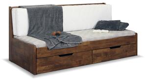 Rozkládací postel s úložným prostorem GABRIEL, masiv buk