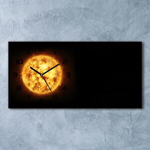 Moderní skleněné hodiny na stěnu Slunce pl_zsp_60x30_f_80685077