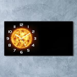 Moderní skleněné hodiny na stěnu Slunce pl_zsp_60x30_f_80685077