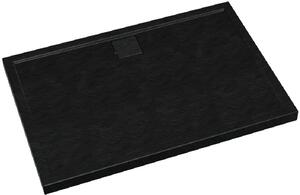 Schedpol Omega Black Stone obdélníková sprchová vanička 100x80 cm černá 3.0450/C/ST