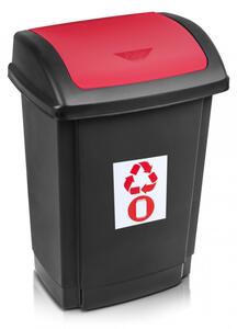 PROHOME - Koš odpadkový ke třídění odpadu 25l červený