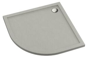 Schedpol Caspar New Cement Stone půlkruhová sprchová vanička 80x80 cm cement 3.2333/CT/ST