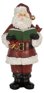 Červená plastová vánoční dekorace Santa Claus – 10x10x21 cm_1