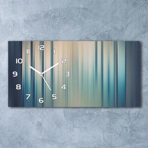 Skleněné hodiny na stěnu Modré pásky pl_zsp_60x30_f_81079136