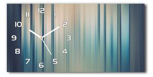Skleněné hodiny na stěnu Modré pásky pl_zsp_60x30_f_81079136