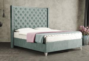 Luxusní čalouněná postel VIENNA, s úložným prostorem
